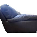 Roche Bobois brown leather sofa