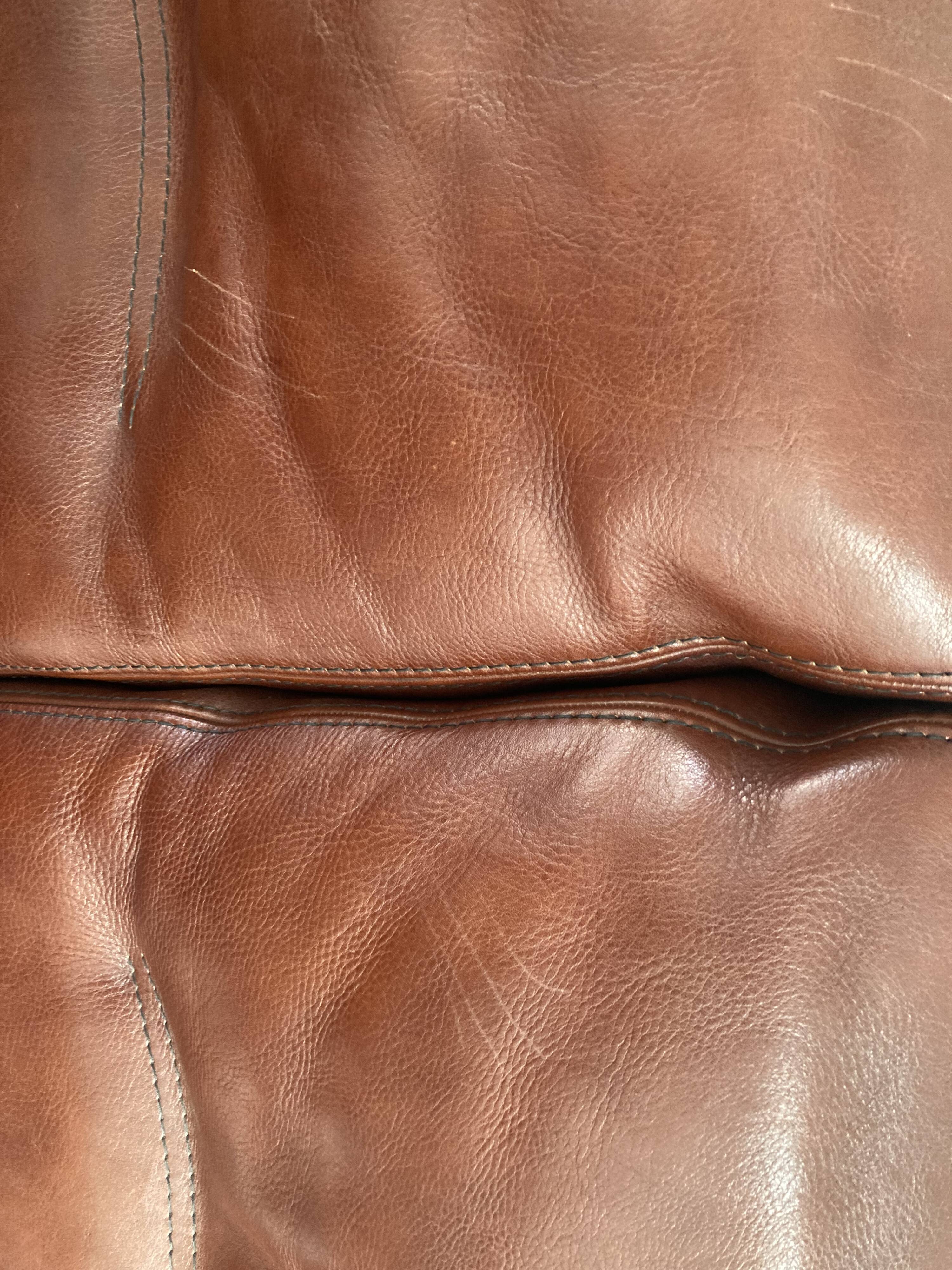 Canape 2 seater 100% leather brown