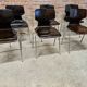 Set of 6 vintage stackable chairs pagwood Flötotto