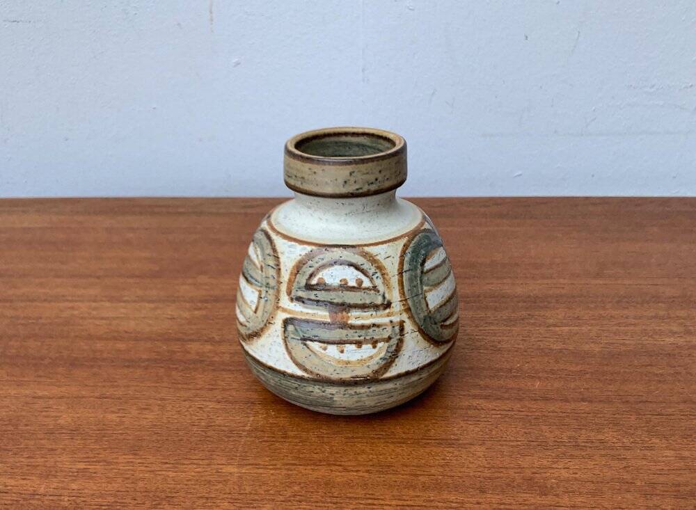 Danish vase from the mid-century pottery studio of Søholm, 1960s.