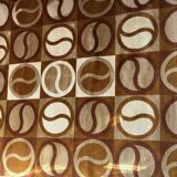 Large geometric rug from the 70s Scandinavian Space Age