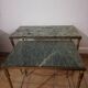 Vintage brass and marble nesting tables