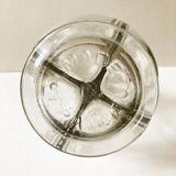 Old liqueur carafe, 4 compartments, glass