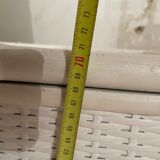 small white rattan cabinet 3 drawers