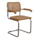 Fauteuil Cesca en bois metal et cannage 1970
