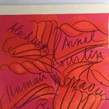 Messenger alechinsky arnal van velde, c 1980. lithograph signed in pencil