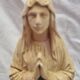Virgin Mary in solid plaster