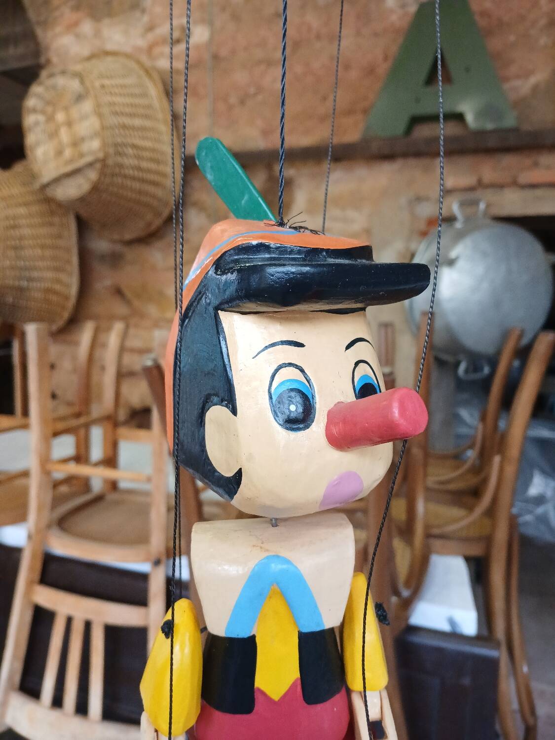 Marionnette en bois Pinocchio