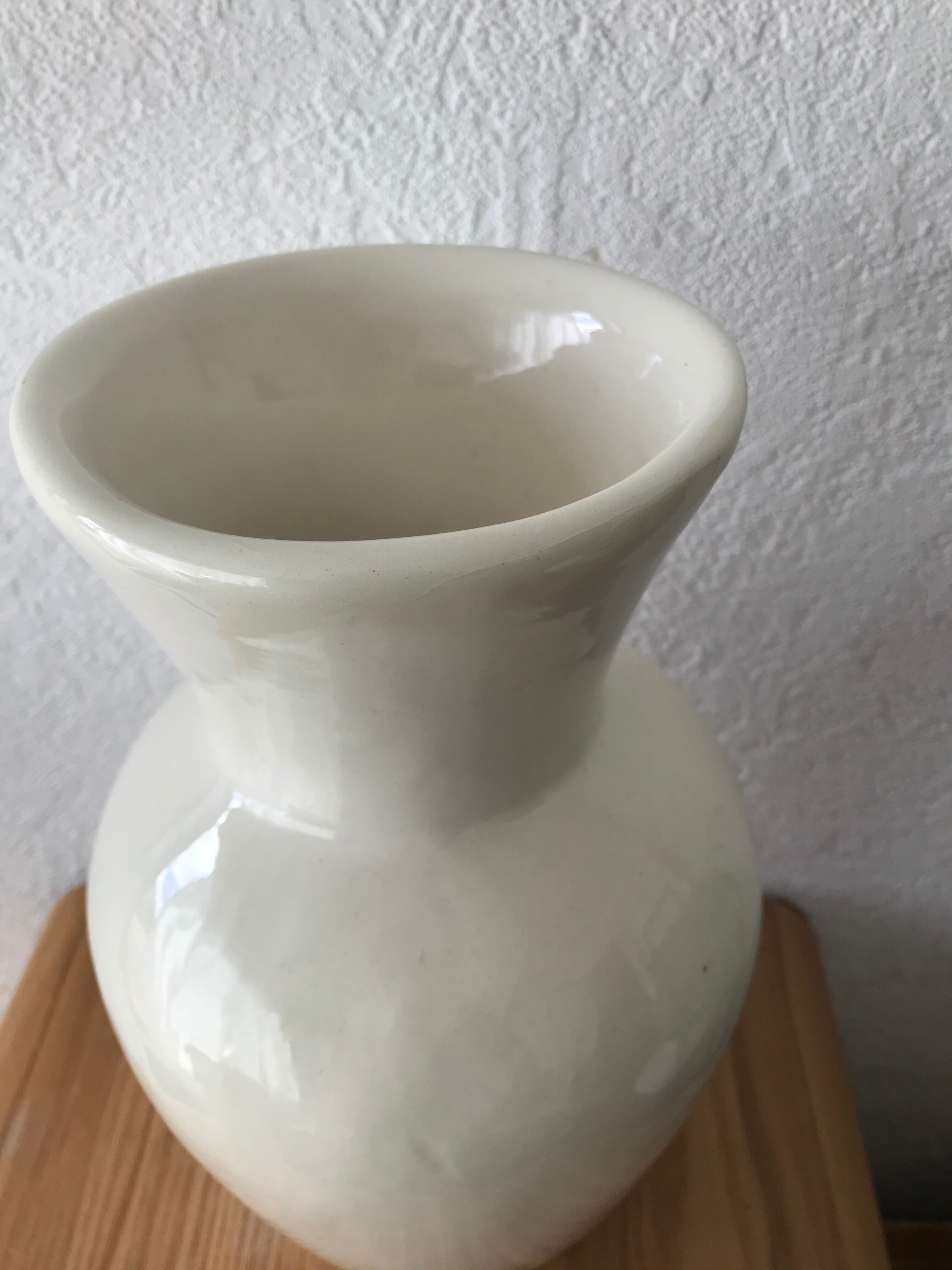 Vase earthenware floral decoration Pegomas sign Chiffron