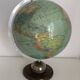 Globe vintage 1961 terrestre Dietrich Reimer Berlin mappemonde - 45 cm
