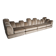 Beige mohair velvet sectional sofa by Hans Hopfer, Roche Bobois.