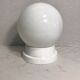 White opaline glass ball