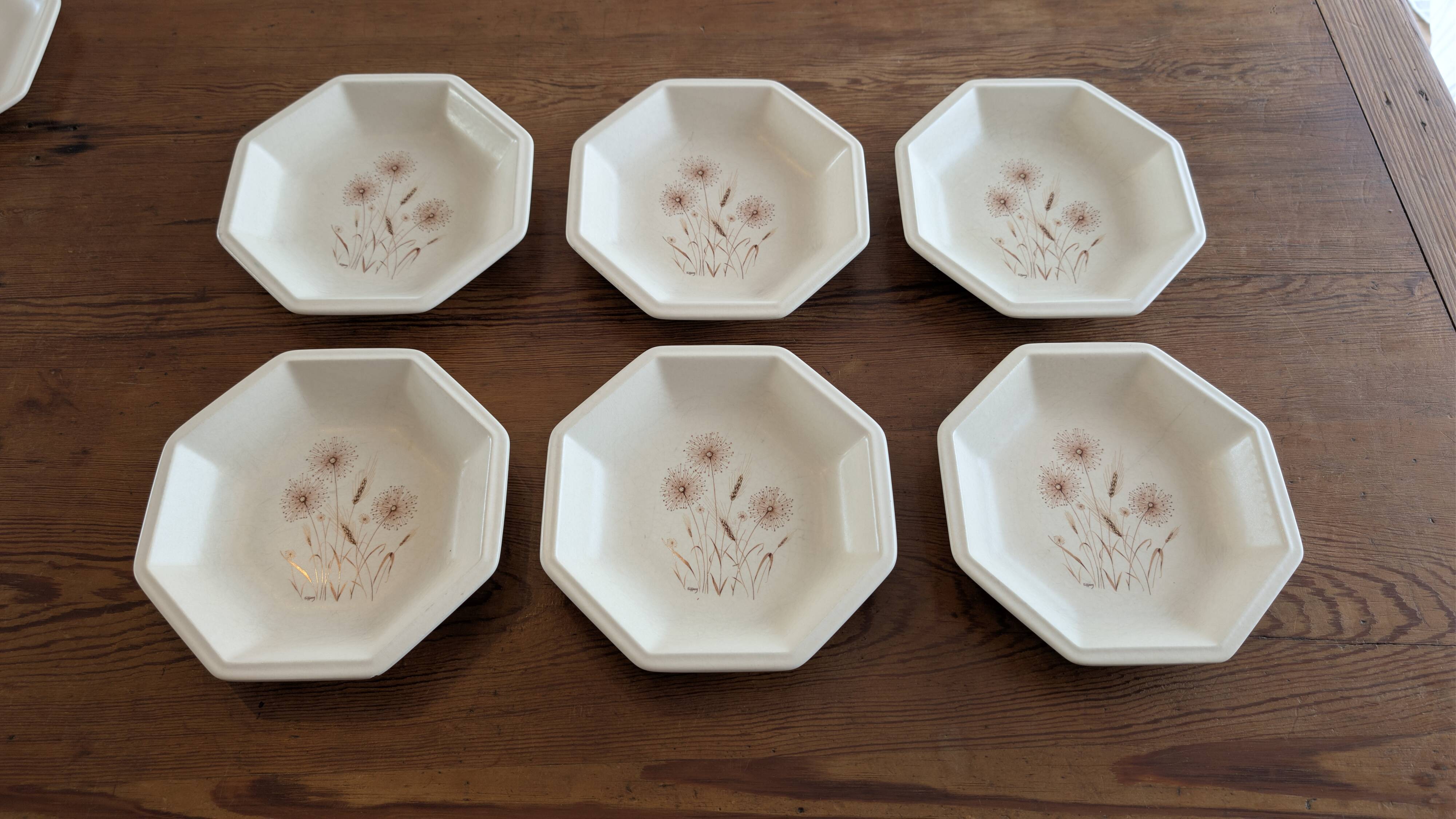 Tiffany table service – 21 pieces – Vintage plates with a floral design