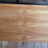 Pine coffee table, with review door, 70s