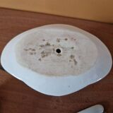 Mustard pot in the shape of a soup tureen made of German or French porcelain.