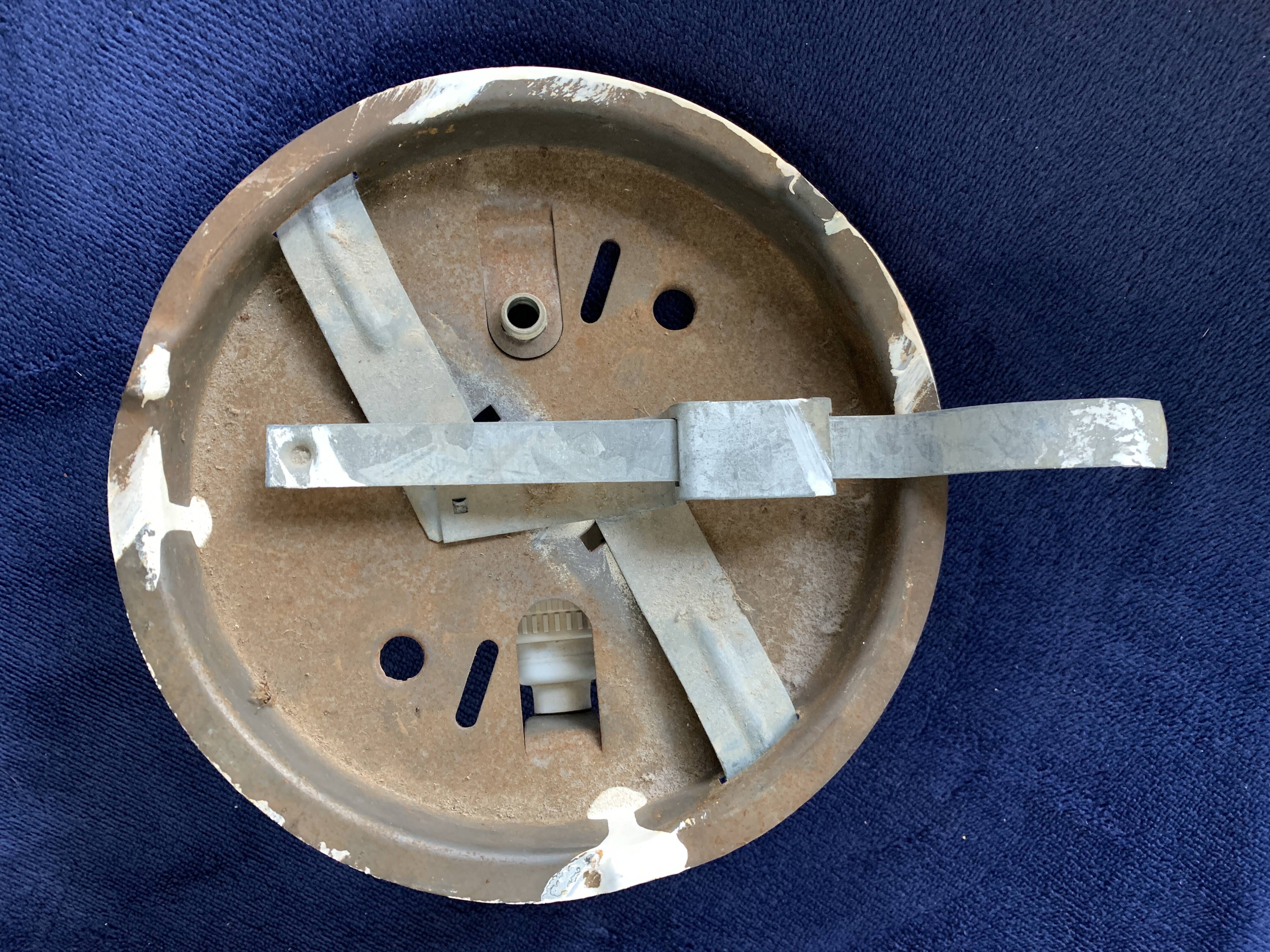 Ceiling lamp or wall lamp in glass, design Helena Tynell, 1960