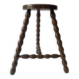 Wooden tripod stool