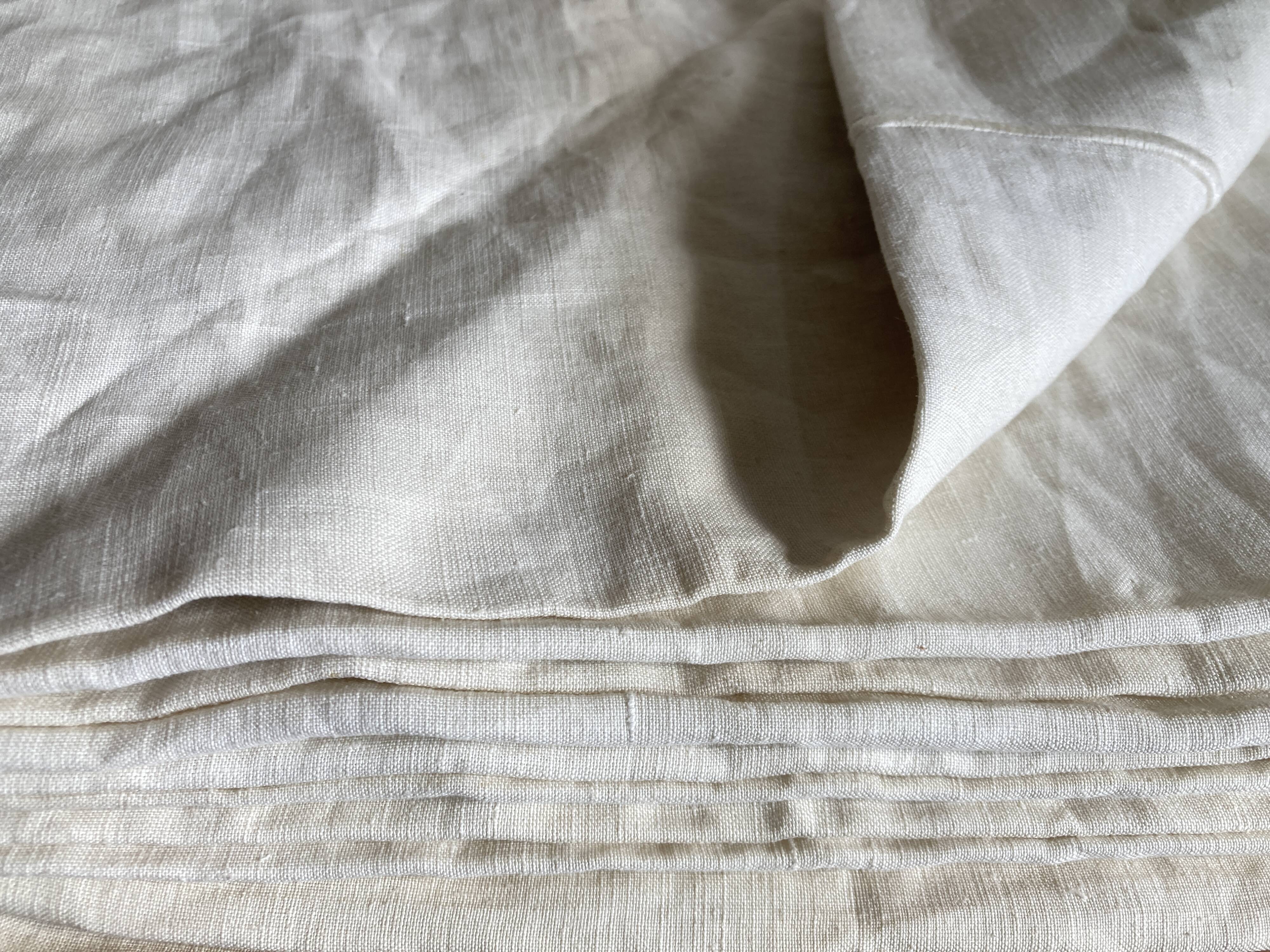 Drap de réserve 1960 en toile de lin brut 210x330