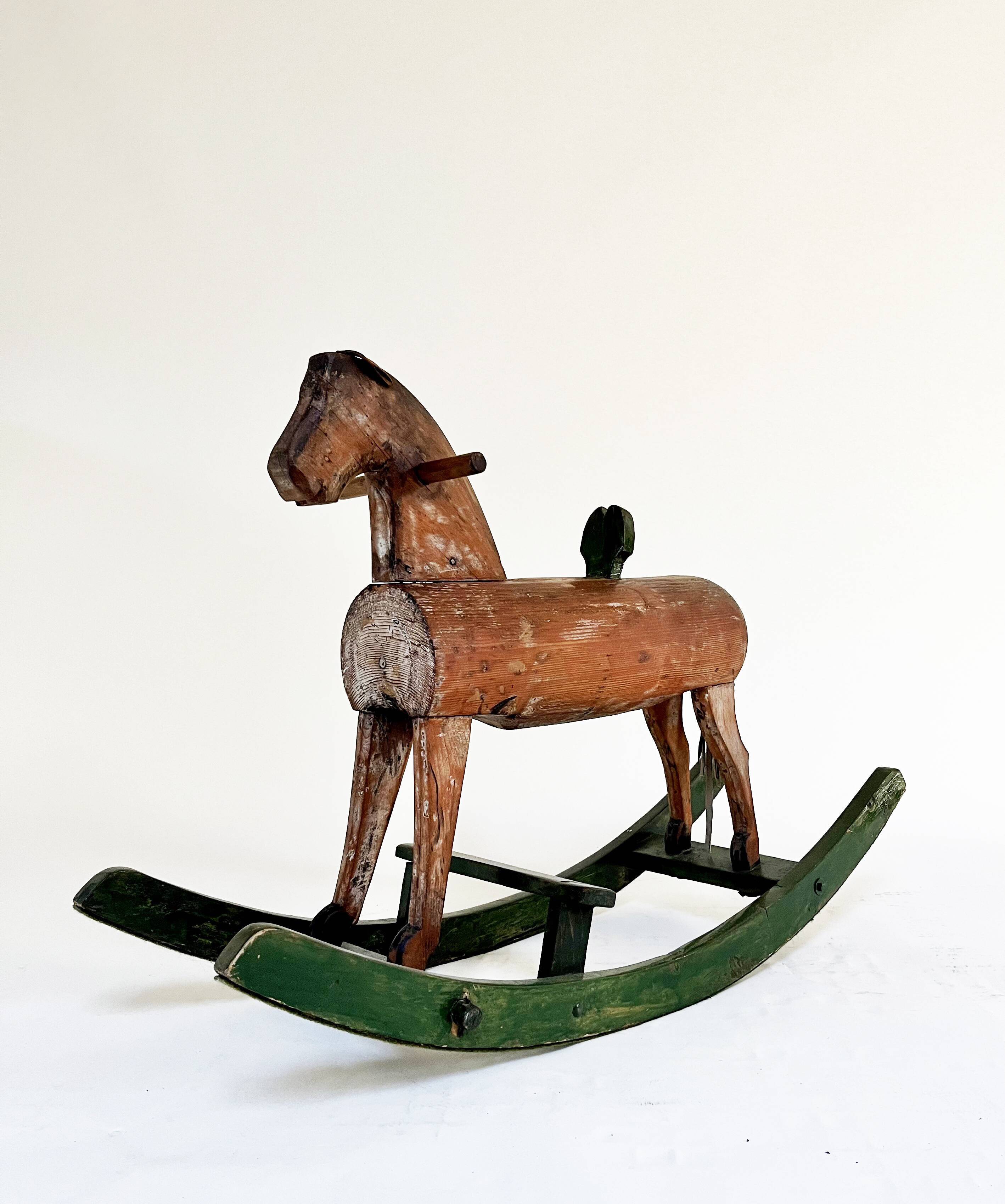 Wooden rocking horse