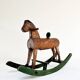 Wooden rocking horse