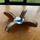 Display, underside in art deco wood, metal and mirror