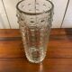 Cylindrical glass vase