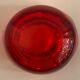 Murano red glass octagonal ashtray 1960