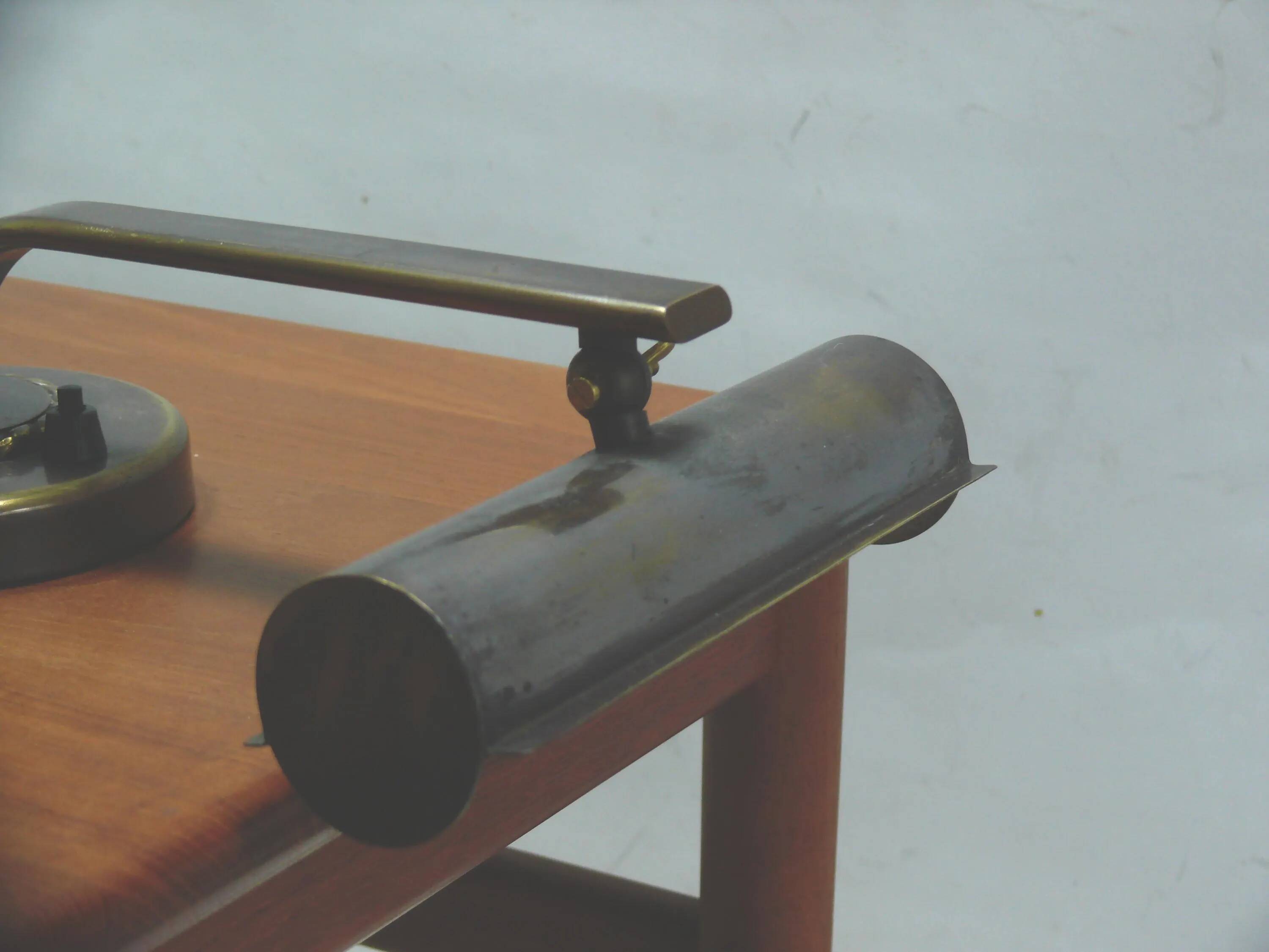 Art Deco brass piano lamp, circa 1930