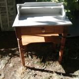 Marble and pine dressing table