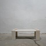 Vintage travertine coffee table by Editions Ligne Roset