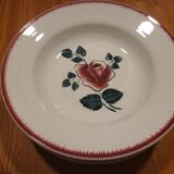 Assiette creuse Digoin Sarreguemines modèle Bagatelle