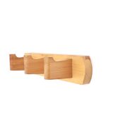 Pine wood coat rack, 70s mountain chalet