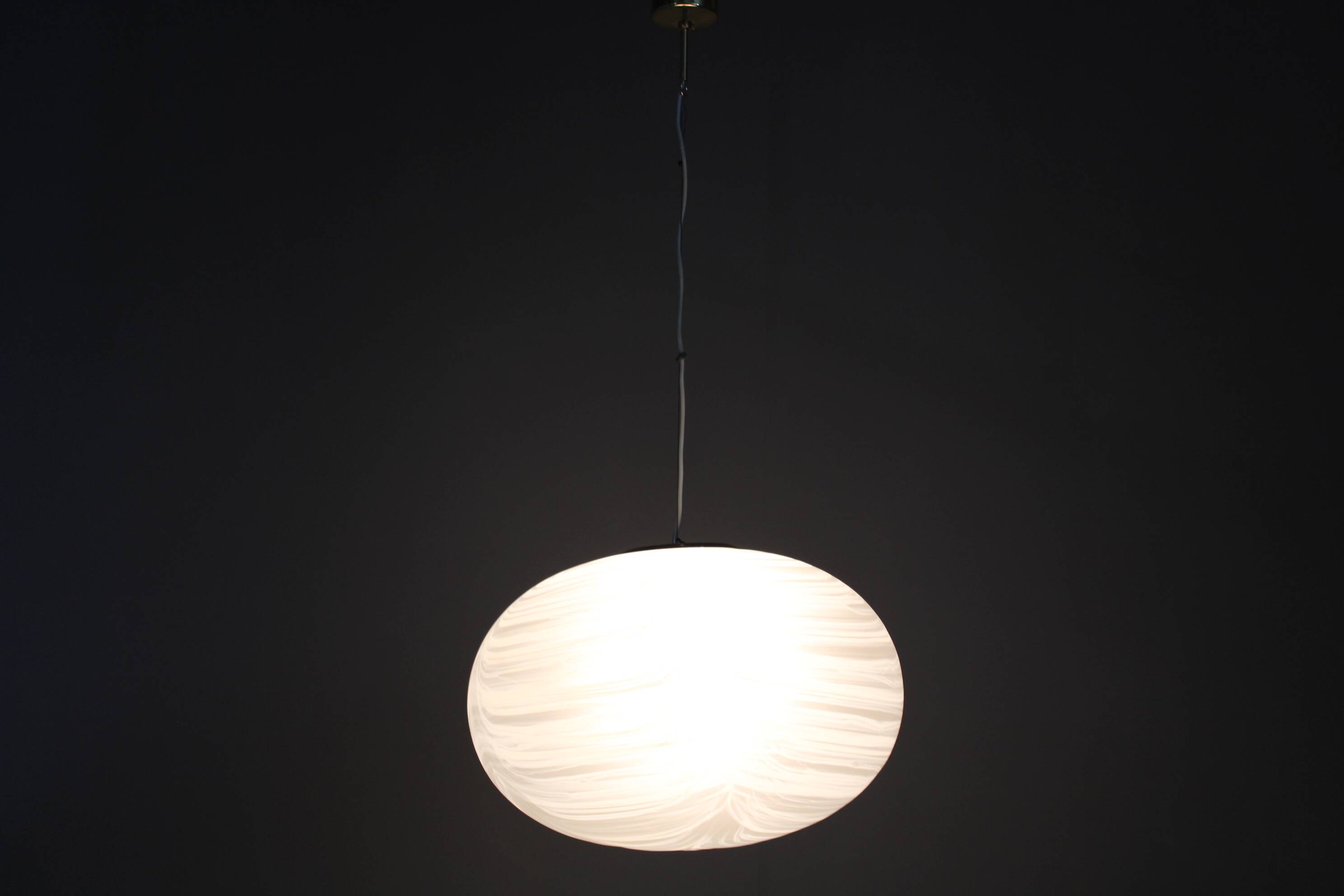 1970s Glass Pendant, Italy