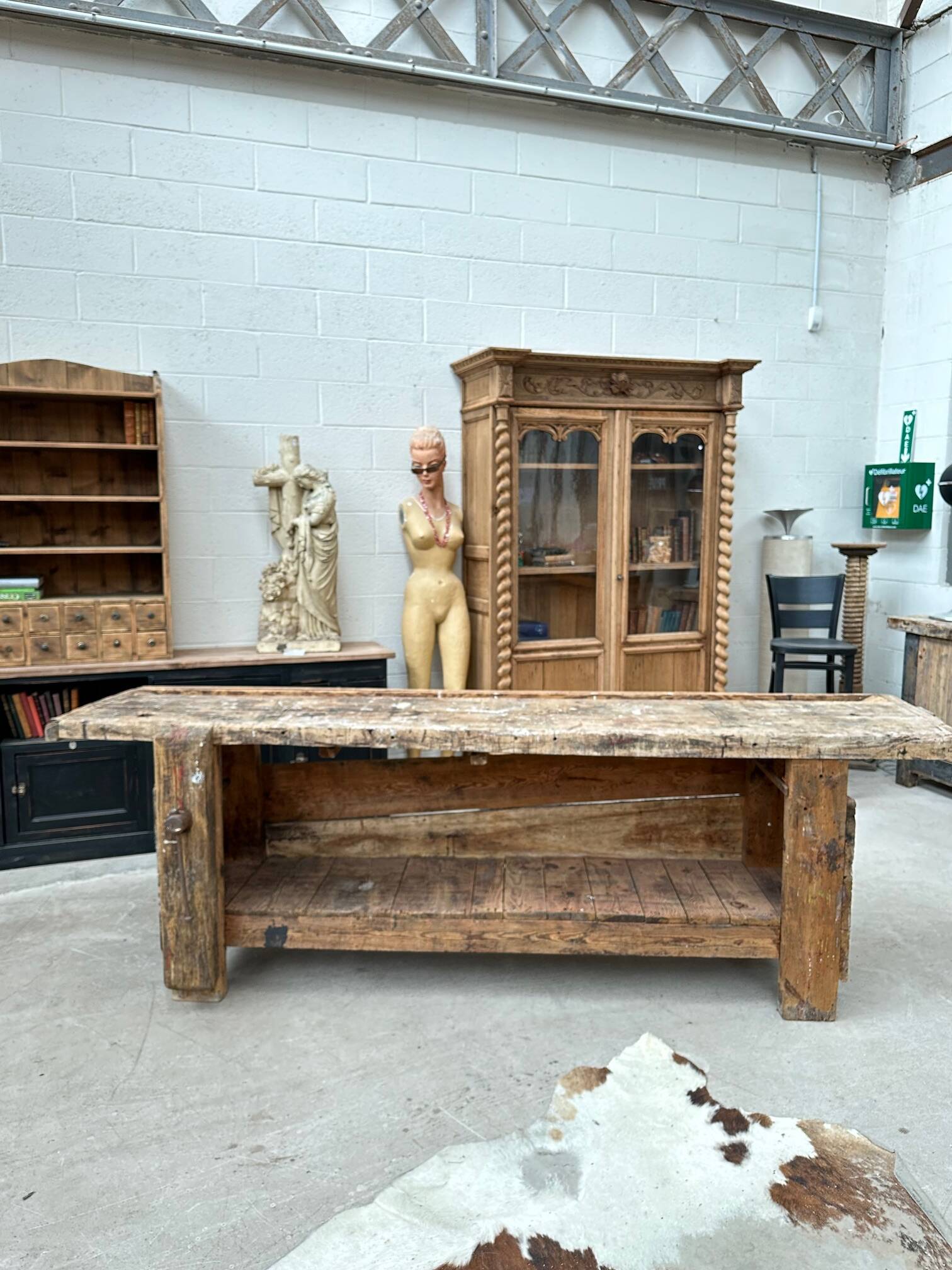 Artist's workbench, early 20th century