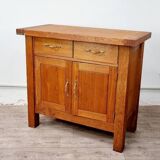 Solid oak chopping block buffet