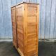 Vintage René Gabriel oak wardrobe with 2 doors from the reconstruction period.