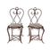Pair of wrought iron chairs, Art Nouveau, early 20th century – France