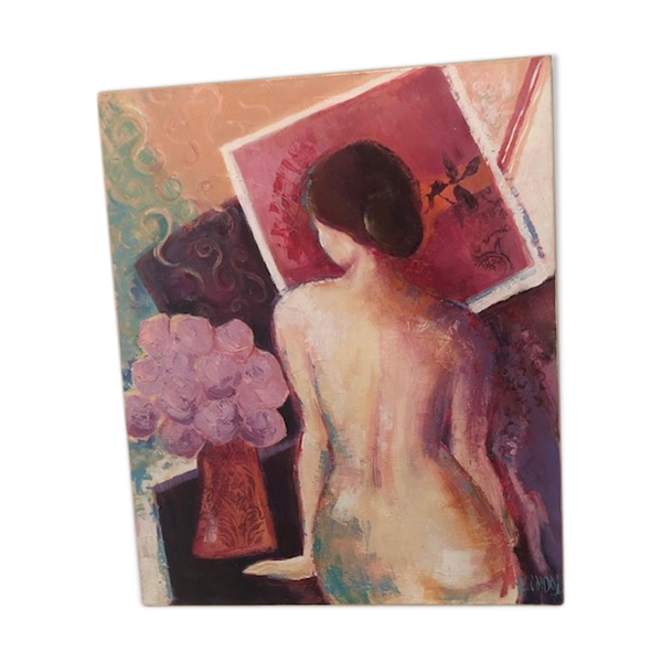 Tableau signé, Elizabeth Coudol