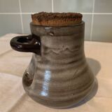 Stoneware pitcher and pot set