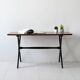 Table basse scandinave pieds noirs