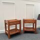 Paire tables de chevet brutaliste