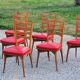 Set of 6 vintage Scandinavian style chairs from the 50s