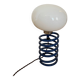 Blue spring lamp 70's + opaline