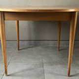 Vintage round table from the 60s with butterfly extension