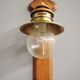 Vintage wall lamp in Murano glass, wood and brass, 1970
