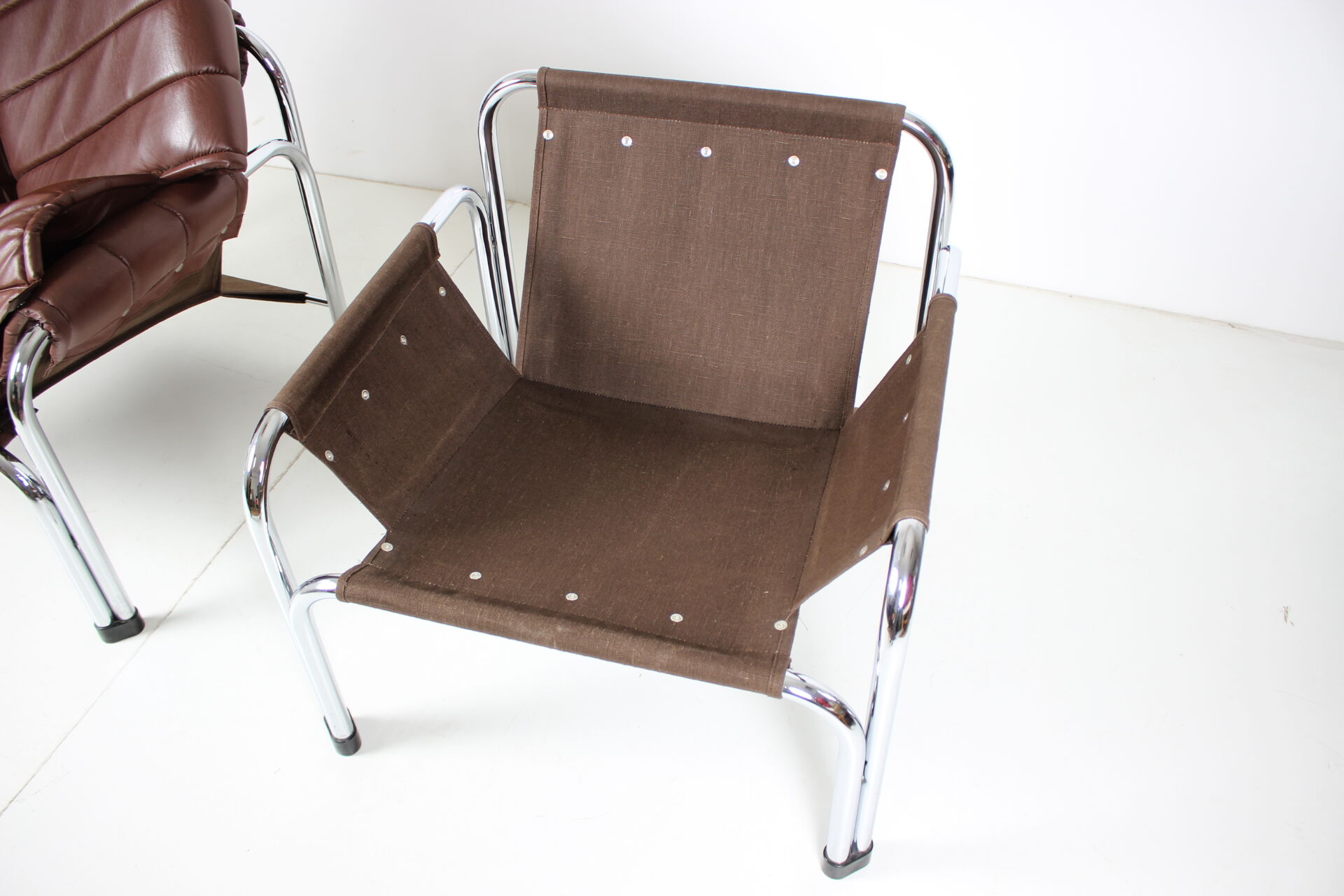 Seven Chrome Armchair Designed by Viliam Chlebo, Czechoslovakia