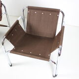 Seven Chrome Armchair Designed by Viliam Chlebo, Czechoslovakia