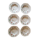 6 soup plates in vintage Spanish potensa earthenware