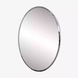 Oval mirror from the 50s and 60s with chrome surround