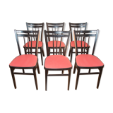 6 English bistro chairs 1973